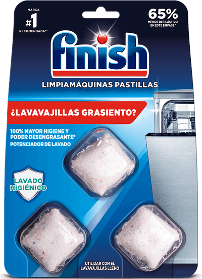 Finish Limpiamáquinas en pastillas - 3 lavados