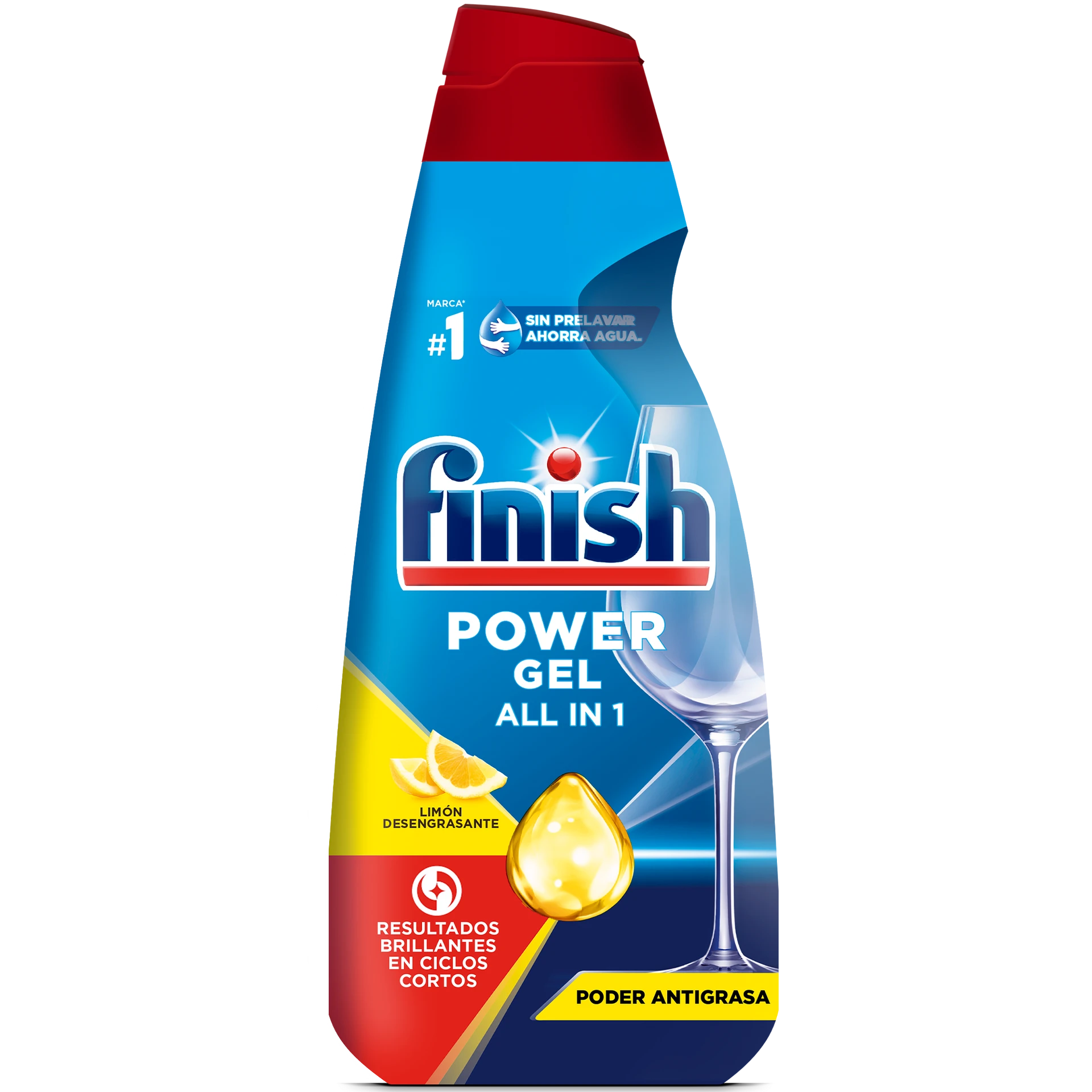 Finish Power Gel All in 1 Aroma Limón 1L