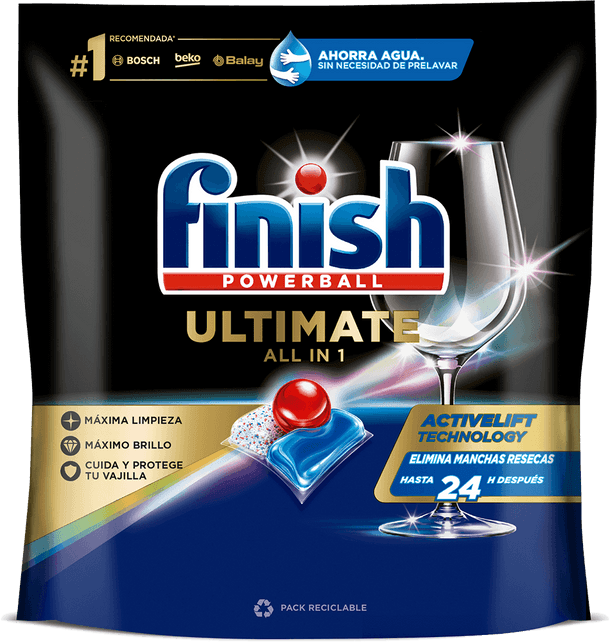Finish Ultimate All in 1 Detergente para Lavavajillas